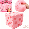 Plush Soft Cheese Block, Giant Fidget Toy, Asmr Stress Ball, Relaxing Game, Teen & Adult Anxiety Relief, Birthday Gift, Home Decor