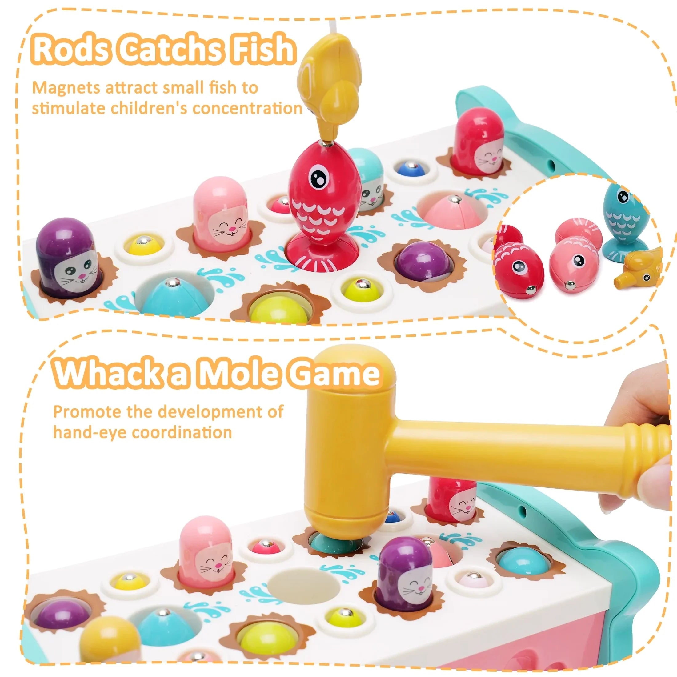Montessori Learning Toys 8 in 1 Baby Sensory Toys Toddler Educational Gifts for Kids 1- 3Y Boys & Girls