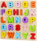 Alphabet Puzzle,  ABC Letter Puzzles for Toddlers 1 2  Years Old, Educational Learning Toys for Toddlers, Alphabet Toys with Puzzle Board & Letter Blocks, Best Gifts for Girls and Boys