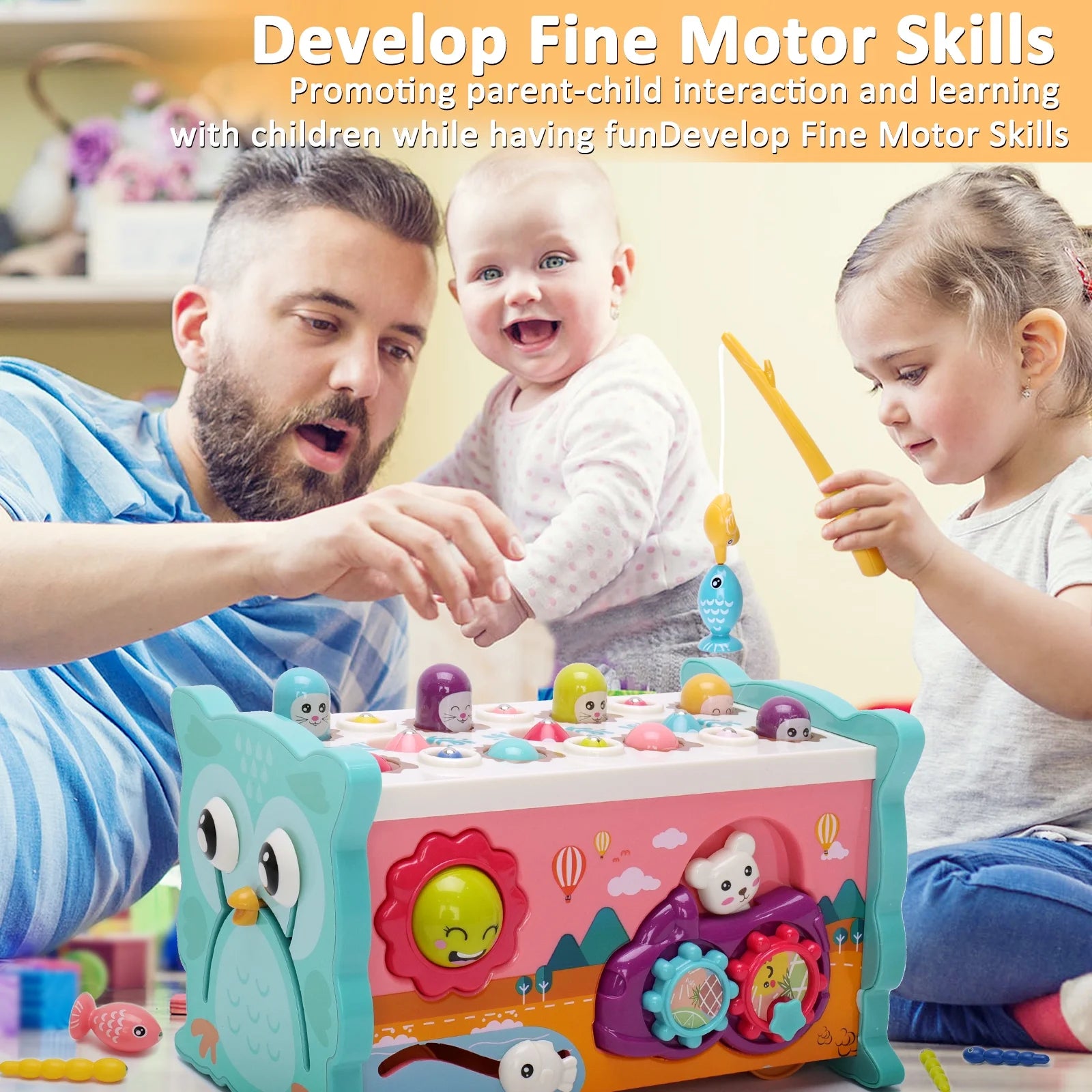 Montessori Learning Toys 8 in 1 Baby Sensory Toys Toddler Educational Gifts for Kids 1- 3Y Boys & Girls