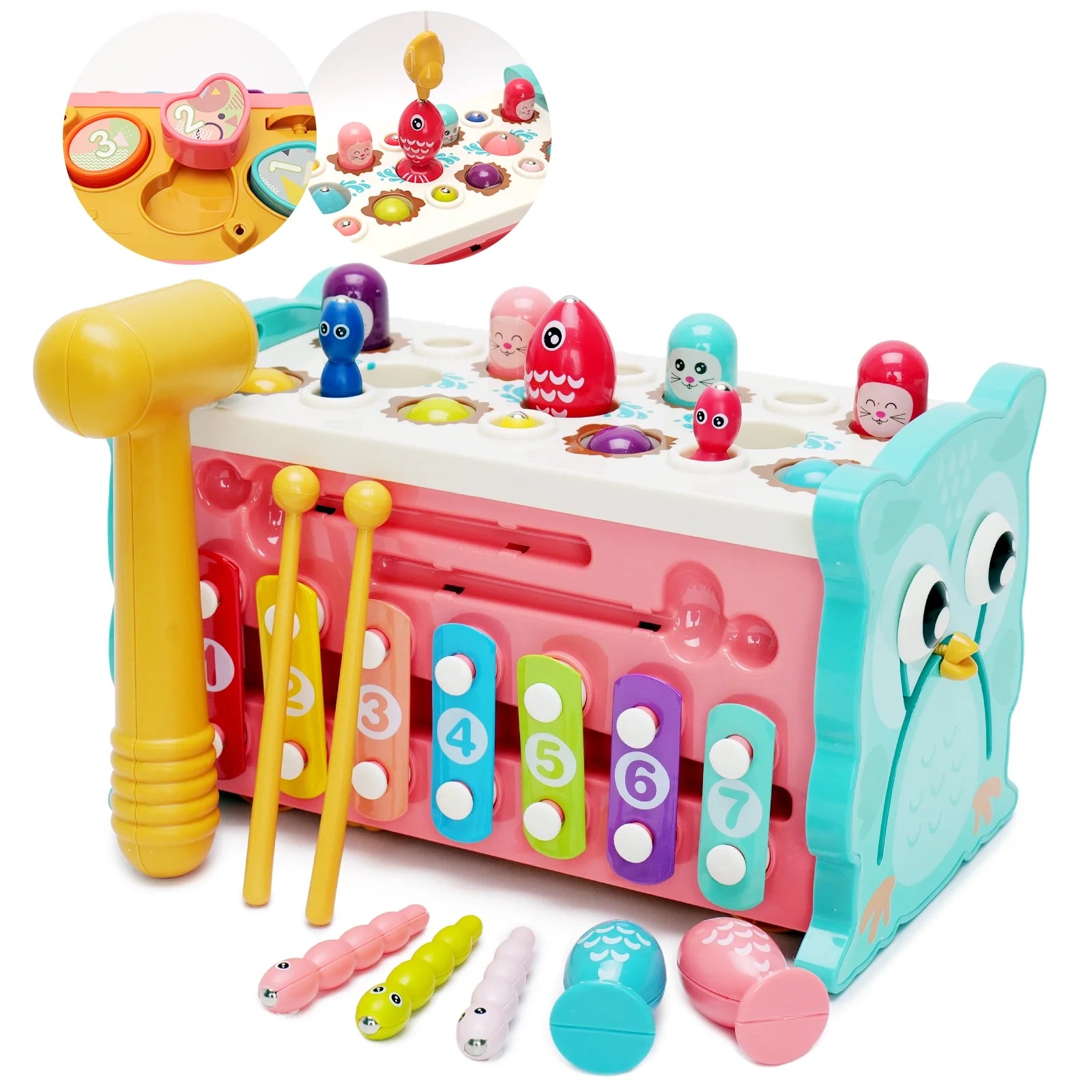 Montessori Learning Toys 8 in 1 Baby Sensory Toys Toddler Educational Gifts for Kids 1- 3Y Boys & Girls