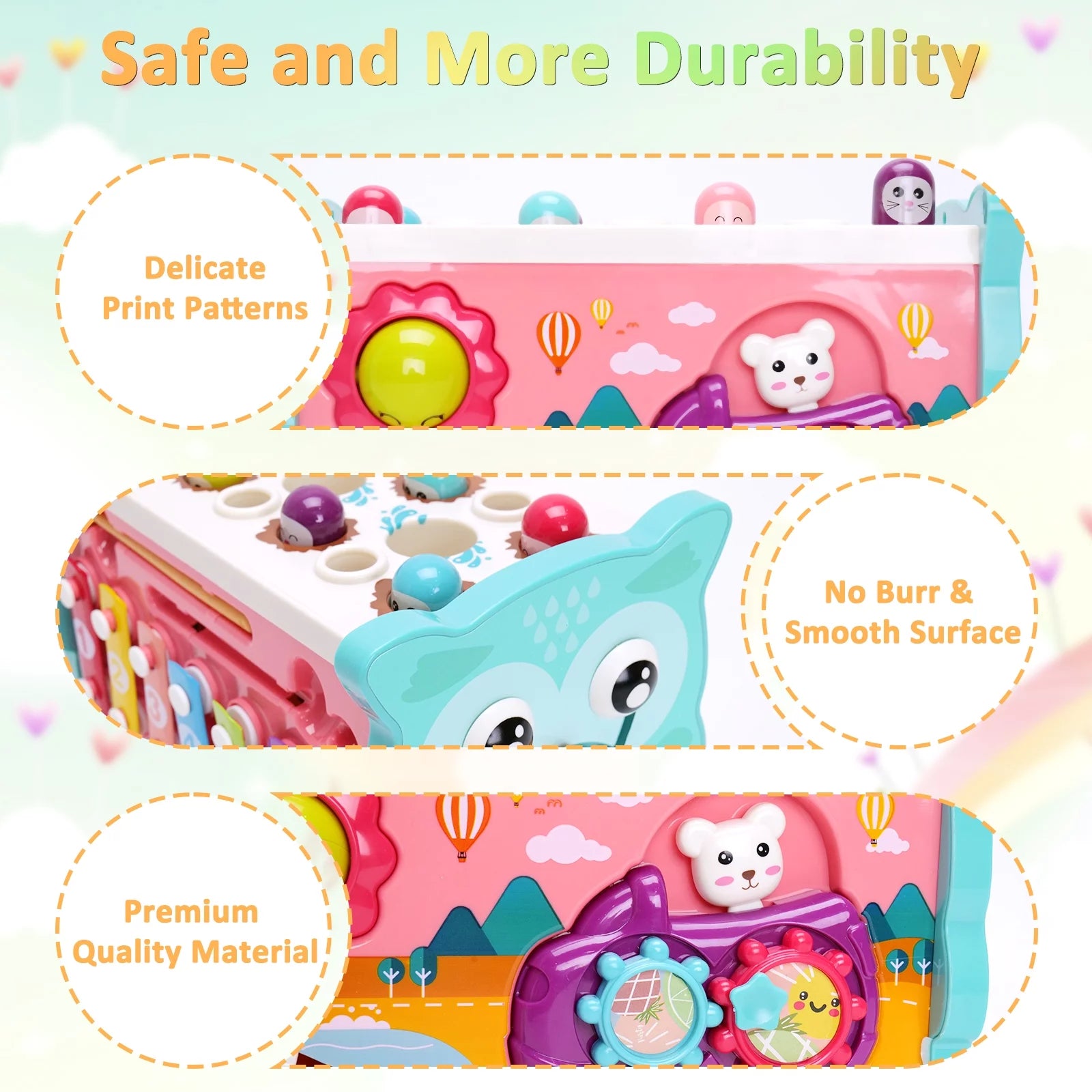 Montessori Learning Toys 8 in 1 Baby Sensory Toys Toddler Educational Gifts for Kids 1- 3Y Boys & Girls