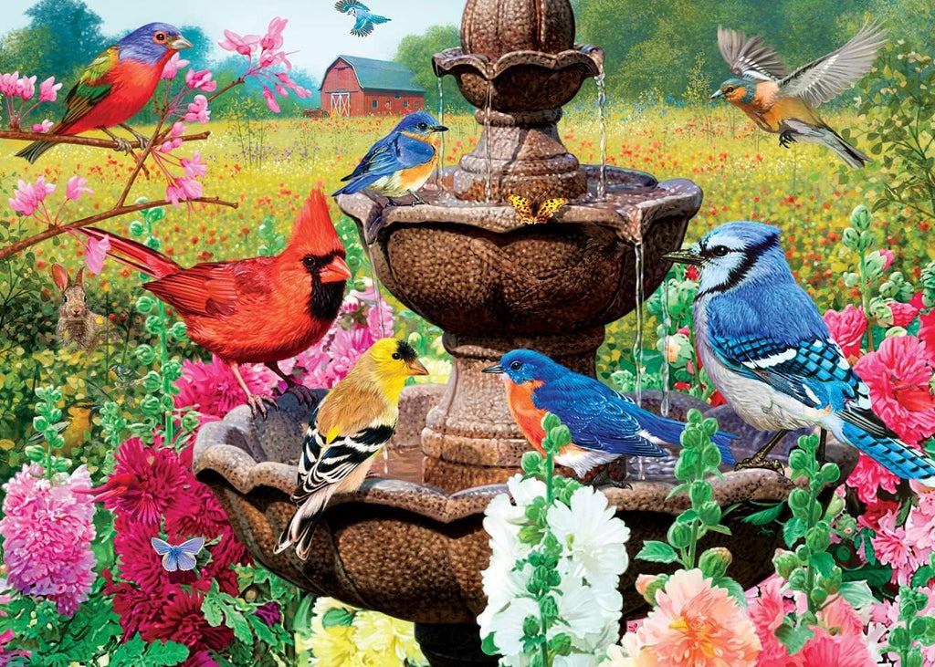- 500 Piece Jigsaw Puzzle, Glows in the Dark, Hidden Images, Garden of Song, Fun for Adults, Family, Kids, 15" X 21"